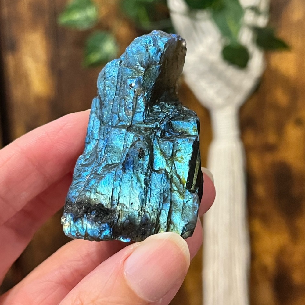 Raw Iridescent Blue Labradorite Stone